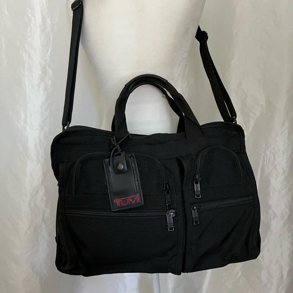 Tumi Alpha Expandable Organizer Laptop Briefcase